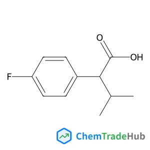 2-(4-Fluorophenyl)-3-methylbutanoic acid structure
