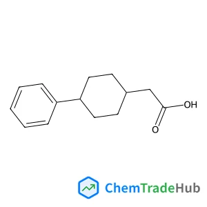 (4-Phenylcyclohexyl)acetic acid structure