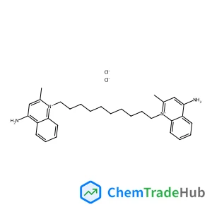 1,1'-(1,10-Decanediyl)bis(4-amino-2-methylquinolinium) dichloride