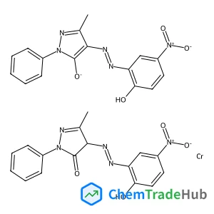(4-{(E)-[2-(Hydroxy-kappaO)-5-nitrophenyl]diazenyl}-5-methyl-2-phenyl-2,4-dihydro-3H-pyrazol-3-onato)[4-{(E)-[2-(hydroxy-kappaO)-5-nitrophenyl]diazenyl}-5-methyl-2-phenyl-2,4-dihydro-3H-pyrazol-3-onat
o(2-)]chromium