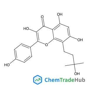 3,5,7-Trihydroxy-8-(3-hydroxy-3-methylbutyl)-2-(4-hydroxyphenyl)-4H-chromen-4-one