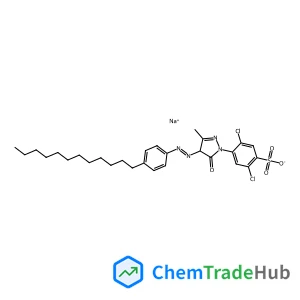 2,5-Dichloro-4-{4-[(E)-(4-dodecylphenyl)diazenyl]-3-methyl-5-oxo-4,5-dihydro-1H-pyrazol-1-yl}benzenesulfonic acid