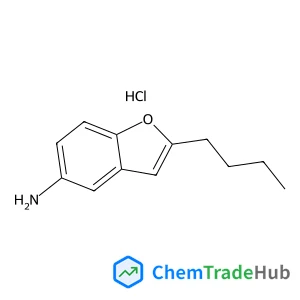 2-Butyl-1-benzofuran-5-amine hydrochloride (1:1)