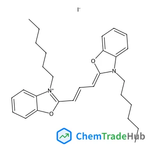 3-Hexyl-2-[3-(3-hexyl-1,3-benzoxazol-2(3H)-ylidene)-1-propen-1-yl]-1,3-benzoxazol-3-ium iodide