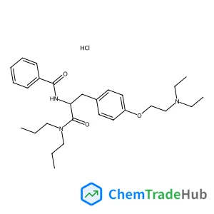 Nalpha-Benzoyl-O-[2-(diethylamino)ethyl]-N,N-dipropyltyrosinamide hydrochloride (1:1)