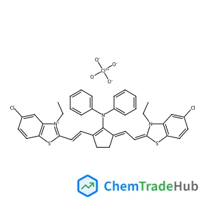5-Chloro-2-{(E)-2-[(3E)-3-[(2E)-2-(5-chloro-3-ethyl-1,3-benzothiazol-2(3H)-ylidene)ethylidene]-2-(diphenylamino)-1-cyclopenten-1-yl]vinyl}-3-ethyl-1,3-benzothiazol-3-ium perchlorate