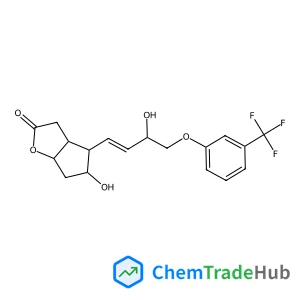 (+)-(3AR,4R,5R,6AS)-HEXAHYDRO-5-HYDROXY-4-[(1E,3R)-3-HYDROXY-4-(3-TRIFLUOROMETHYL)PHENOXY-1-BUTENYL]-2H-CYCLOPENTA[B]FURAN-2-ONE