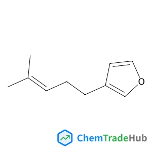 3-(4-methylpent-3-en-1-yl)furan structure