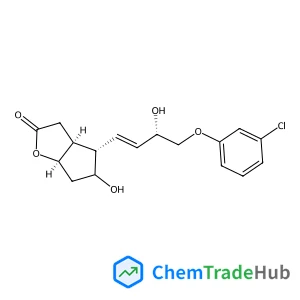(3AR,4R,5R,6aS)-4-((R,E)-4-(3-Chlorophenoxy)-3-hydroxybut-1-en-1-yl)-5-hydroxyhexahydro-2H-cyclopenta[b]furan-2-one