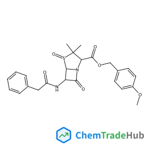 4-Methoxybenzyl (2S,5R,6R)-3,3-dimethyl-7-oxo-6-[(phenylacetyl)amino]-4-thia-1-azabicyclo[3.2.0]heptane-2-carboxylate 4-oxide