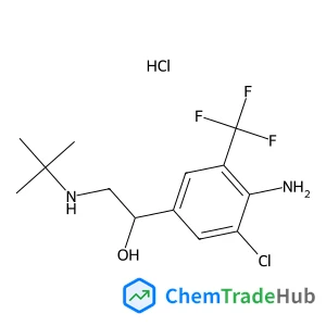 1-[4-Amino-3-chloro-5-(trifluoromethyl)phenyl]-2-[(2-methyl-2-propanyl)amino]ethanol hydrochloride (1:1)
