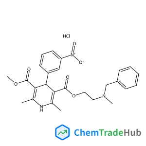 2-[Benzyl(methyl)amino]ethyl methyl 2,6-dimethyl-4-(3-nitrophenyl)-1,4-dihydro-3,5-pyridinedicarboxylate hydrochloride (1:1)