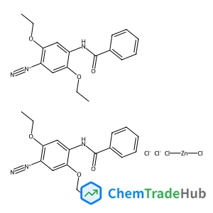 Bis[4-(benzoylamino)-2,5-diethoxybenzenediazonium] tetrachlorozincate(2-)