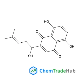 5,8-Dihydroxy-2-(1-hydroxy-4-methyl-3-penten-1-yl)-1,4-naphthoquinone