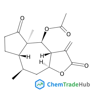 (3aR,4S,4aR,7aS,8R,9aS)-4a,8-Dimethyl-3-methylene-2,5-dioxododecahydroazuleno[6,5-b]furan-4-yl acetate