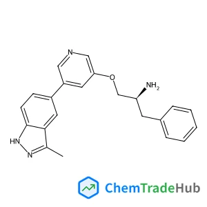 (2S)-1-{[5-(3-Methyl-1H-indazol-5-yl)-3-pyridinyl]oxy}-3-phenyl-2-propanamine