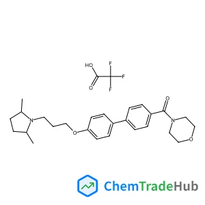(4'-{3-[(2R,5R)-2,5-Dimethyl-1-pyrrolidinyl]propoxy}-4-biphenylyl)(4-morpholinyl)methanone trifluoroacetate (1:1)