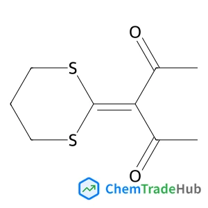 3-(1,3-Dithian-2-ylidene)-2,4-pentanedione structure