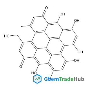 1,3,4,6,8,13-Hexahydroxy-10-(hydroxymethyl)-11-methylphenanthro[1,10,9,8-opqra]perylene-7,14-dione