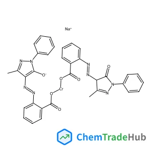 sodium;[2-[(E)-(3-methyl-5-oxido-1-phenyl-pyrazol-4-yl)azo]benzoyl]oxy-[2-[(E)-(3-methyl-5-oxo-1-phenyl-4H-pyrazol-4-yl)azo]benzoyl]oxy-chromium