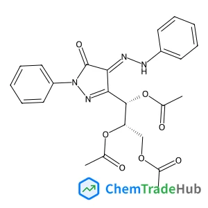 (-)-1-PHENYL-3-[1,2,3-TRIS(ACETYLOXY)PROPYL]-4-(2-PHENYLHYDRAZONO)-1H-PYRAZOLE-5(4H)-ONE