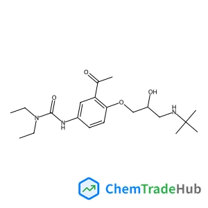 3-(3-Acetyl-4-{2-hydroxy-3-[(2-methyl-2-propanyl)amino]propoxy}phenyl)-1,1-diethylurea