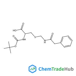 (S)-2-((tert-Butoxycarbonyl)amino)-3-(((2-phenylacetamido)methyl)thio)propanoic acid (S)-2-((tert-Butoxycarbonyl)amino)-3-(((2-phenylacetamido)methyl)thio)propanoic acid