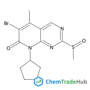 6-Bromo-8-cyclopentyl-5-methyl-2-(methylsulfinyl)pyrido[2,3-d]pyrimidin-7(8H)-one