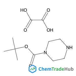 2-Methyl-2-propanyl 1-piperazinecarboxylate ethanedioate (1:1)