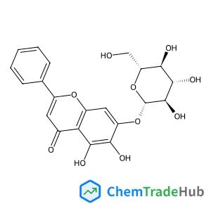5,6-Dihydroxy-4-oxo-2-phenyl-4H-chromen-7-yl beta-D-glucopyranoside