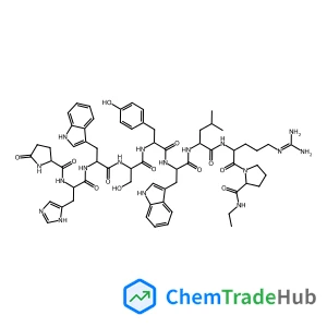 5-Oxo-L-prolyl-L-histidyl-L-tryptophyl-L-seryl-L-tyrosyl-D-tryptophyl-L-leucyl-L-arginyl-N-ethyl-L-prolinamide
