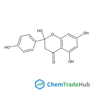 2,5,7-Trihydroxy-2-(4-hydroxyphenyl)-2,3-dihydro-4H-chromen-4-one structure