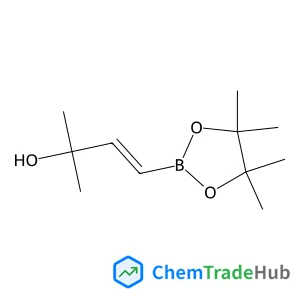 (E)-2-methyl-4-(4,4,5,5-tetramethyl-1,3,2-dioxaborolan-2-yl)but-3-en-2-ol structure