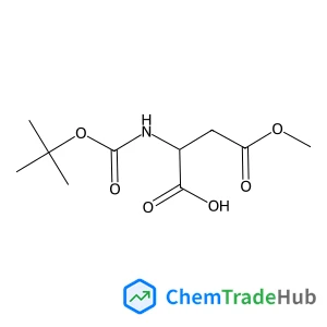 (2S)-4-Methoxy-2-({[(2-methyl-2-propanyl)oxy]carbonyl}amino)-4-oxobutanoic acid