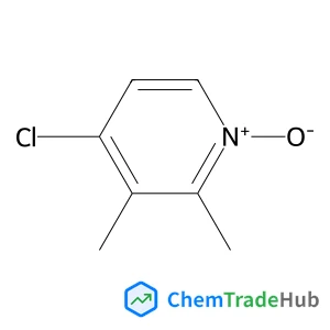 4-Chloro-2,3-dimethylpyridine 1-oxide structure