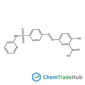 2-hydroxy-5-[4-(2-pyridylsulfamoyl)phenyl]azo-benzoic acid
