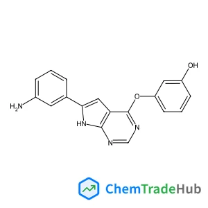 3-[[6-(3-aminophenyl)-7H-pyrrolo[2,3-d]pyrimidin-4-yl]oxy]phenol