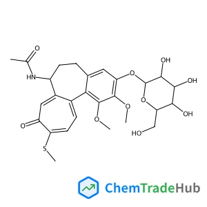 N-[(7S)-3-(beta-D-Glucopyranosyloxy)-1,2-dimethoxy-10-(methylsulfanyl)-9-oxo-5,6,7,9-tetrahydrobenzo[a]heptalen-7-yl]acetamide