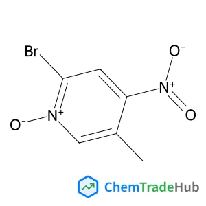 2-Bromo-5-methyl-4-nitropyridine 1-oxide structure