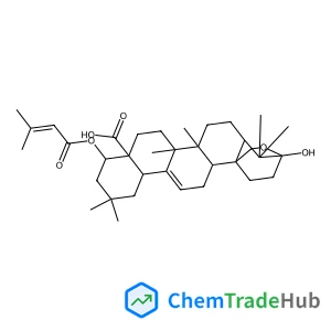 Olean-12-en-28-oic acid, 3,25-epoxy-3-hydroxy-22-[(3-methyl-1-oxo-2-butenyl)oxy]-