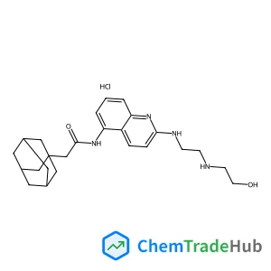 2-(1-adamantyl)-N-[2-[2-(2-hydroxyethylamino)ethylamino]quinolin-5-yl]acetamide;dihydrochloride