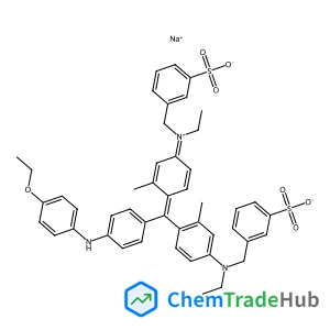 Sodium 3-({[(1E,4E)-4-({4-[(4-ethoxyphenyl)amino]phenyl}{4-[ethyl(3-sulfonatobenzyl)amino]-2-methylphenyl}methylene)-3-methyl-2,5-cyclohexadien-1-ylidene](ethyl)ammonio}methyl)benzenesulfonate