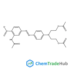 ({4-[(E)-(3-Acetamido-4-nitrophenyl)diazenyl]phenyl}imino)di-2,1-ethanediyl diacetate