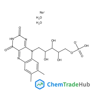 Sodium 1-deoxy-1-(7,8-dimethyl-2,4-dioxo-3,4-dihydrobenzo[g]pteridin-10(2H)-yl)-5-O-(hydroxyphosphinato)-D-ribitol hydrate (1:1:2)