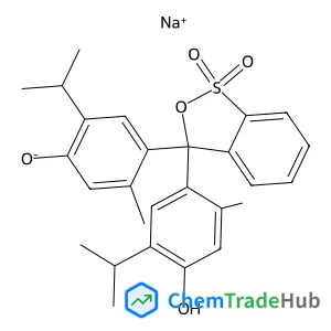 Phenolate, 4,4'-(1,1-dioxido-3H-2,1-benzoxathiol-3-ylidene)bis[5-methyl-2-(1-methylethyl)-, sodium salt (1:1)