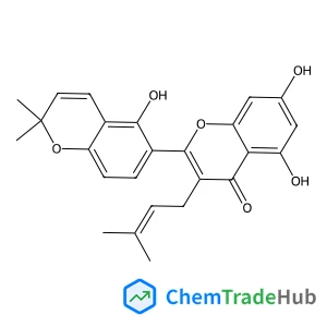 5,5',7-Trihydroxy-2',2'-dimethyl-3-(3-methyl-2-buten-1-yl)-2'H,4H-2,6'-bichromen-4-one