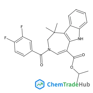 Isopropyl 3-(3,4-difluorobenzoyl)-1,1-dimethyl-1,2,3,6-tetrahydroazepino[4,5-b]indole-5-carboxylate