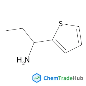 1-thien-2-ylpropan-1-amine structure
