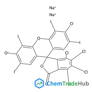Disodium 4,5,6,7-tetrachloro-2',4',5',7'-tetraiodo-3-oxo-3H-spiro[2-benzofuran-1,9'-xanthene]-3',6'-diolate