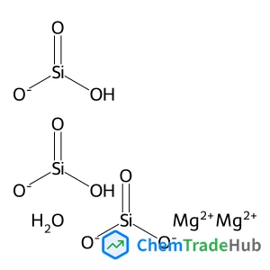 Sepiolite (Mg4(OH)2(Si2O5)3.6H2O) structure